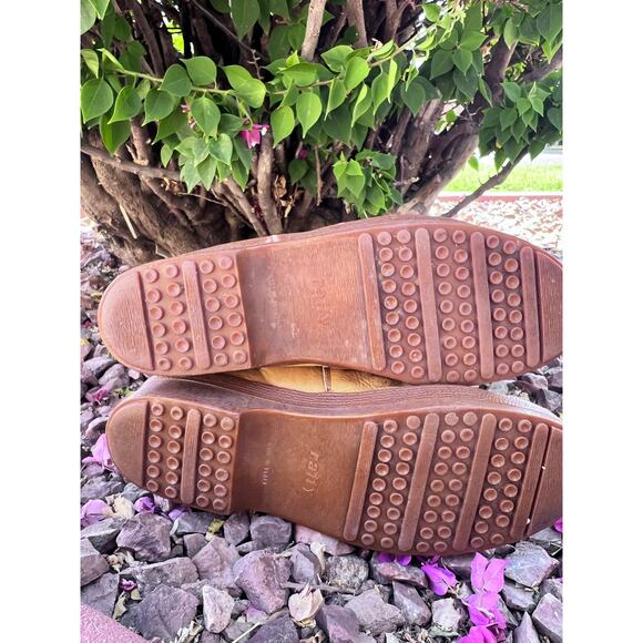 VTG Italian Hiking Boots Tan Leather Rugged Outdoor Gorpcore